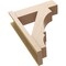 Ekena Millwork 8-in W x 26-in D x 34-in H Balboa Block Rough Cedar Woodgrain TimberThane Outlooker, Primed Tan OUTUR080X26X34BOA44RCPR - alternate 6